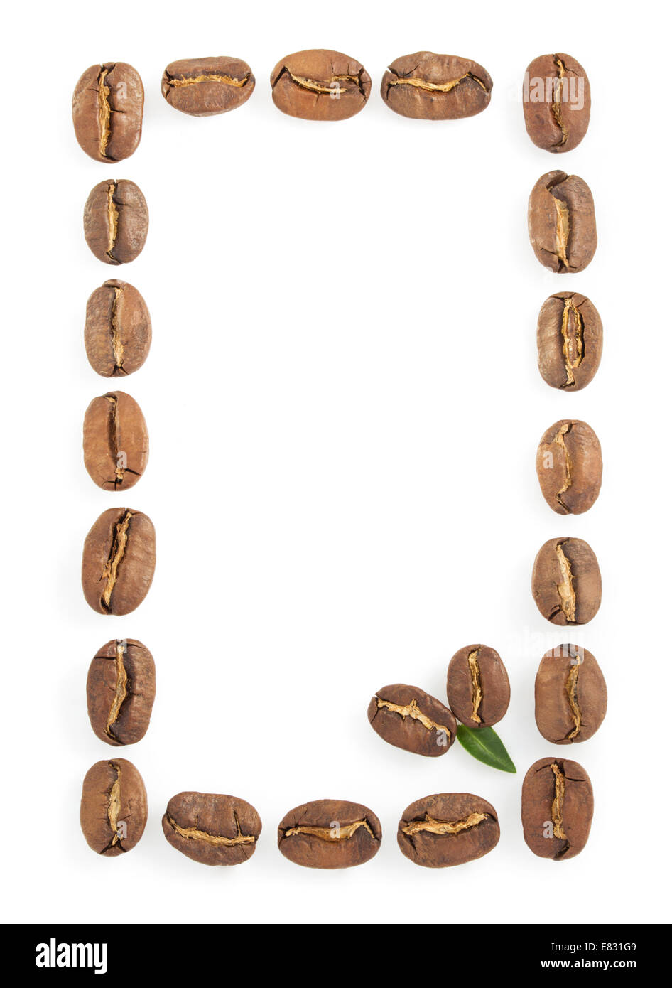 coffee beans isolated on white background Stock Photo - Alamy