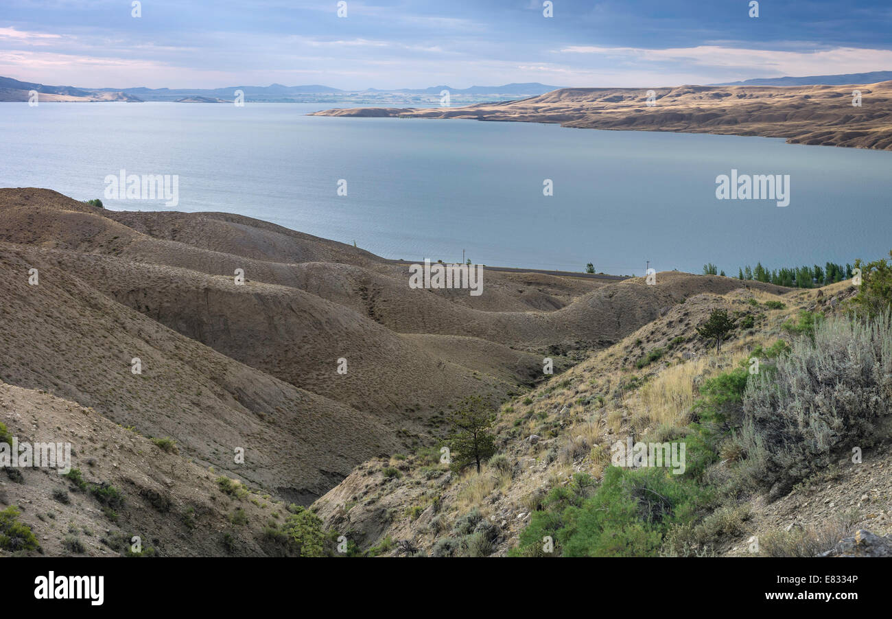 View across the rugged undulating landscape of Buffalo Bill State park