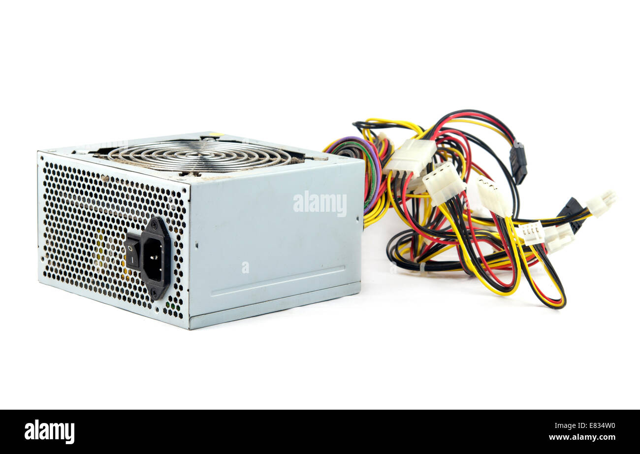 computer power supply unit isolated on white Stock Photo Alamy