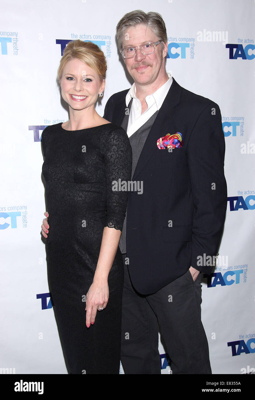 Opening night party for 'Beyond Therapy' at the Beckett Theatre - Arrivals.  Featuring: Liv Rooth,Karl Kenzler Where: New York, New York, United States When: 25 Mar 2014 Stock Photo