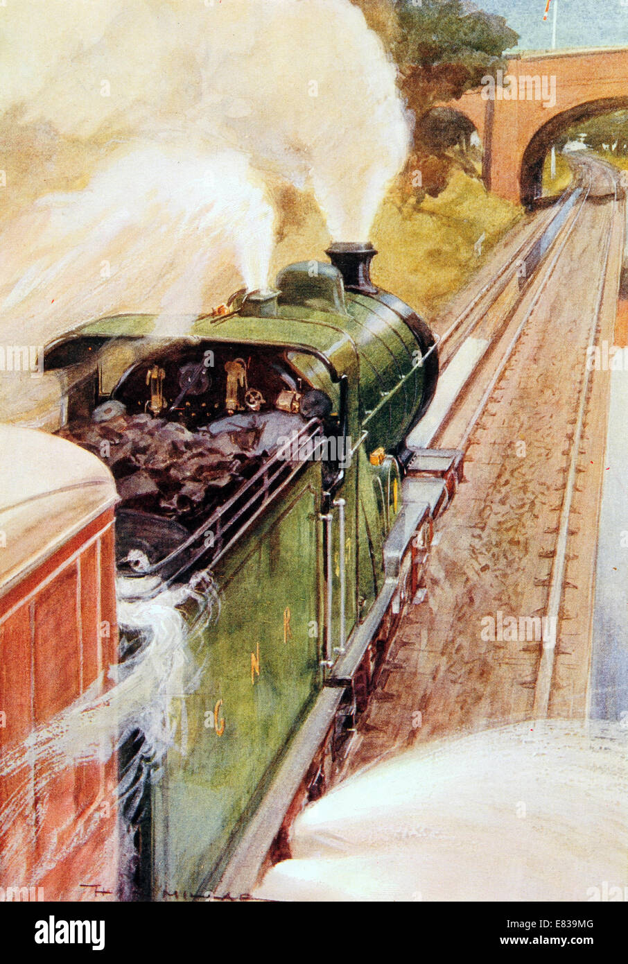 Taking up water circa 1920 Stock Photo Alamy