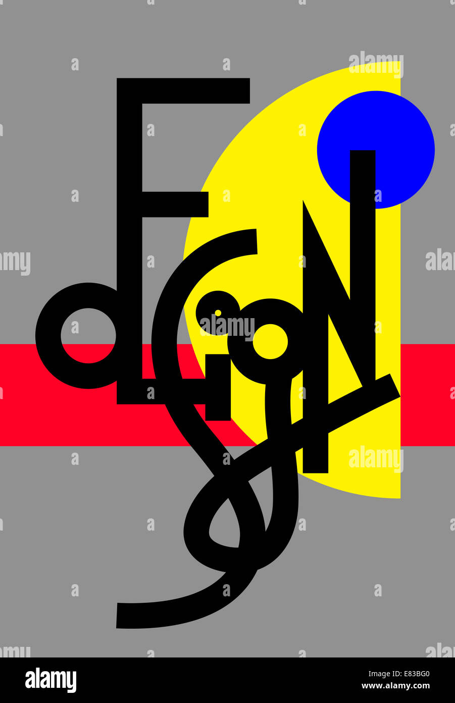 original modern hand lettering composition DESIGN Stock Photo - Alamy