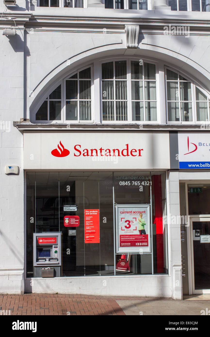 Santander bank in Sheffield South Yorkshire Stock Photo