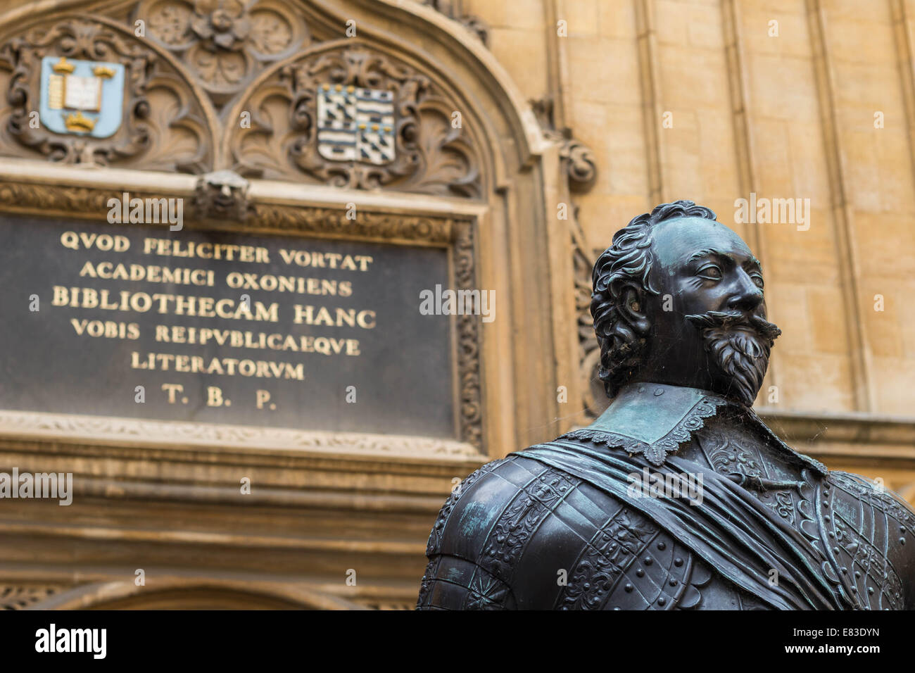 Statue william herbert bodleian library hires stock photography and