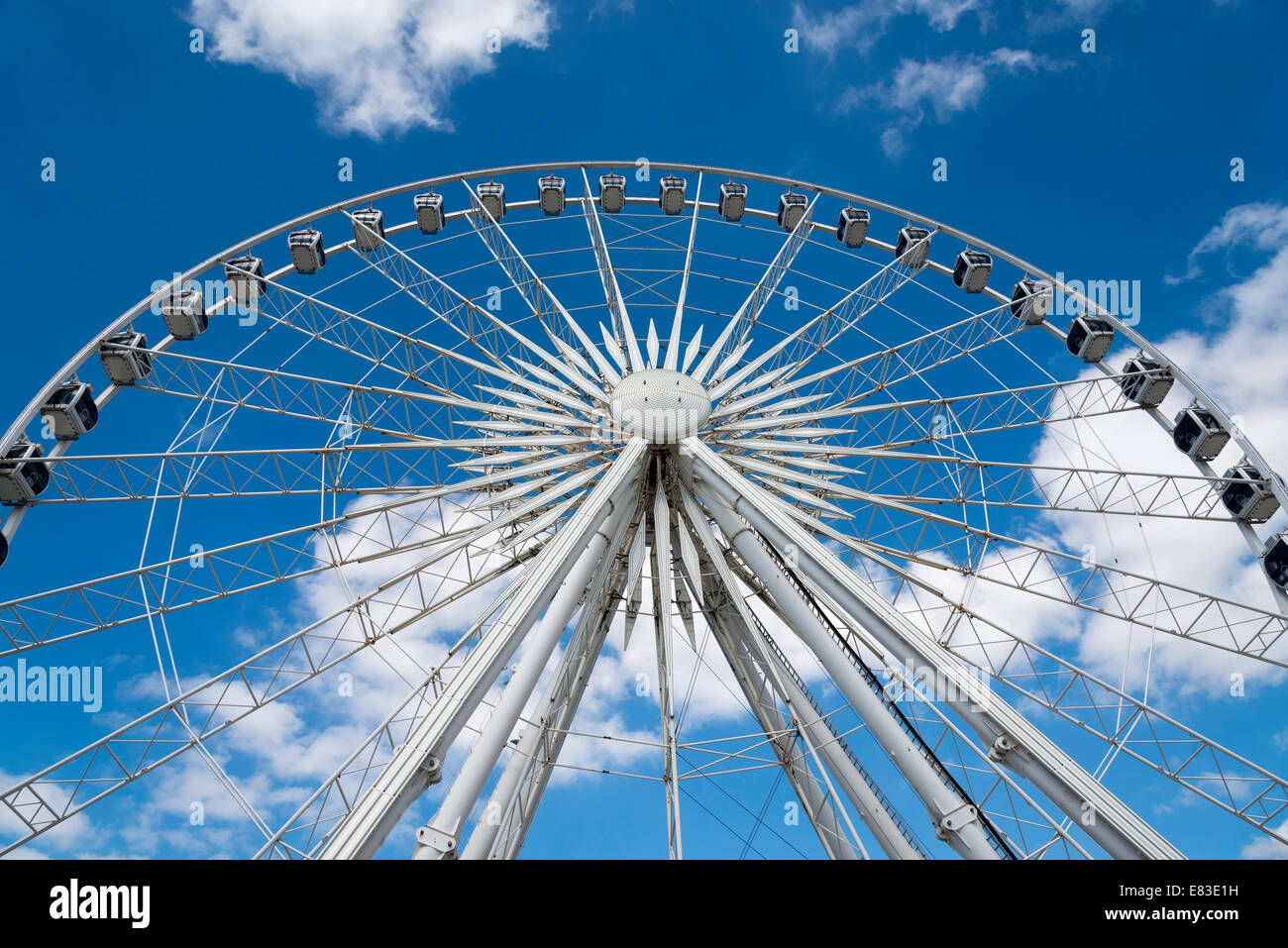 The big wheel at the Albert Dock in Liverpool.Merseyside North West