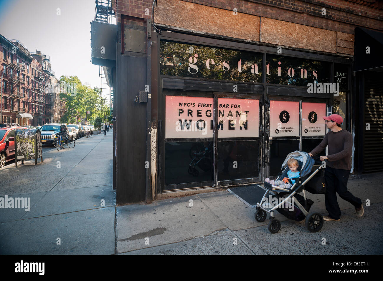 Gestations, NYC's first bar for pregnant women Stock Photo
