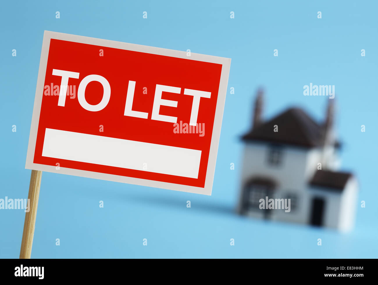 Real estate agent to let sign Stock Photo