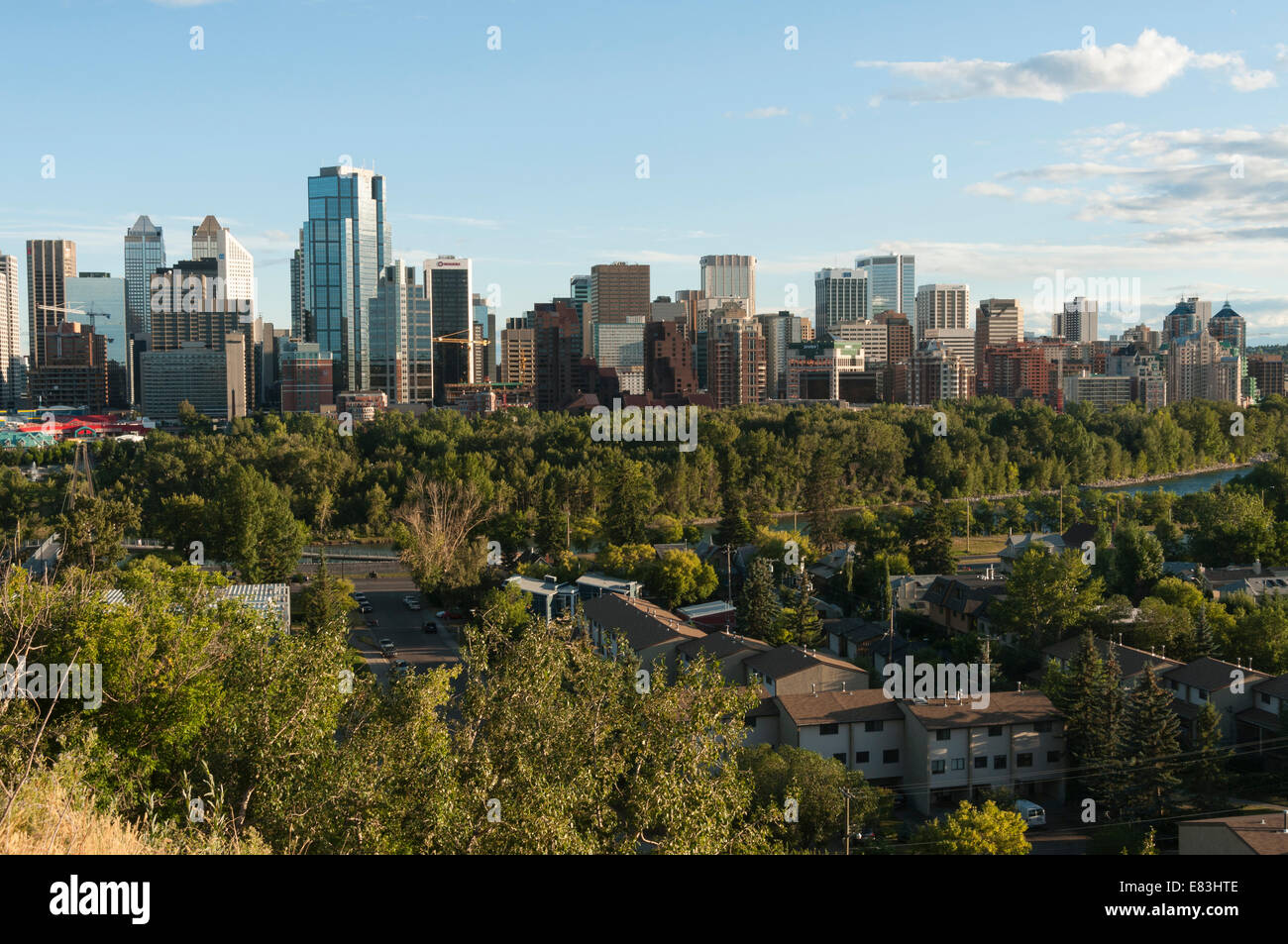 Elk203-6028 Canada, Alberta, Calgary, skyline Stock Photo