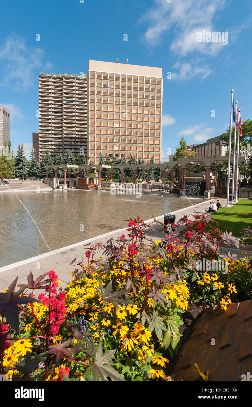 Elk203-6135v Canada, Alberta, Calgary, downtown, Olympic Plaza Stock Photo