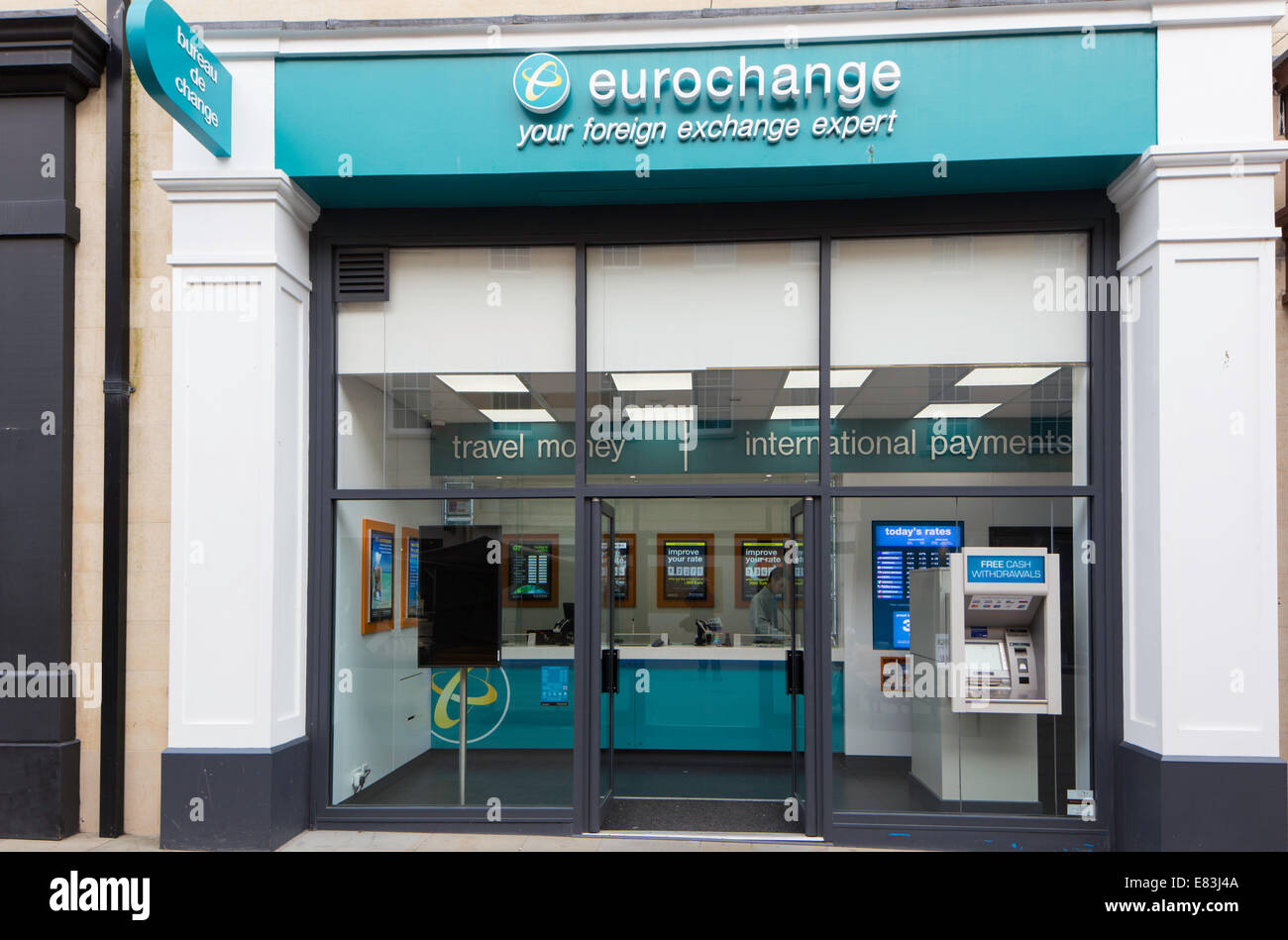 Eurochange branch, England, UK Stock Photo