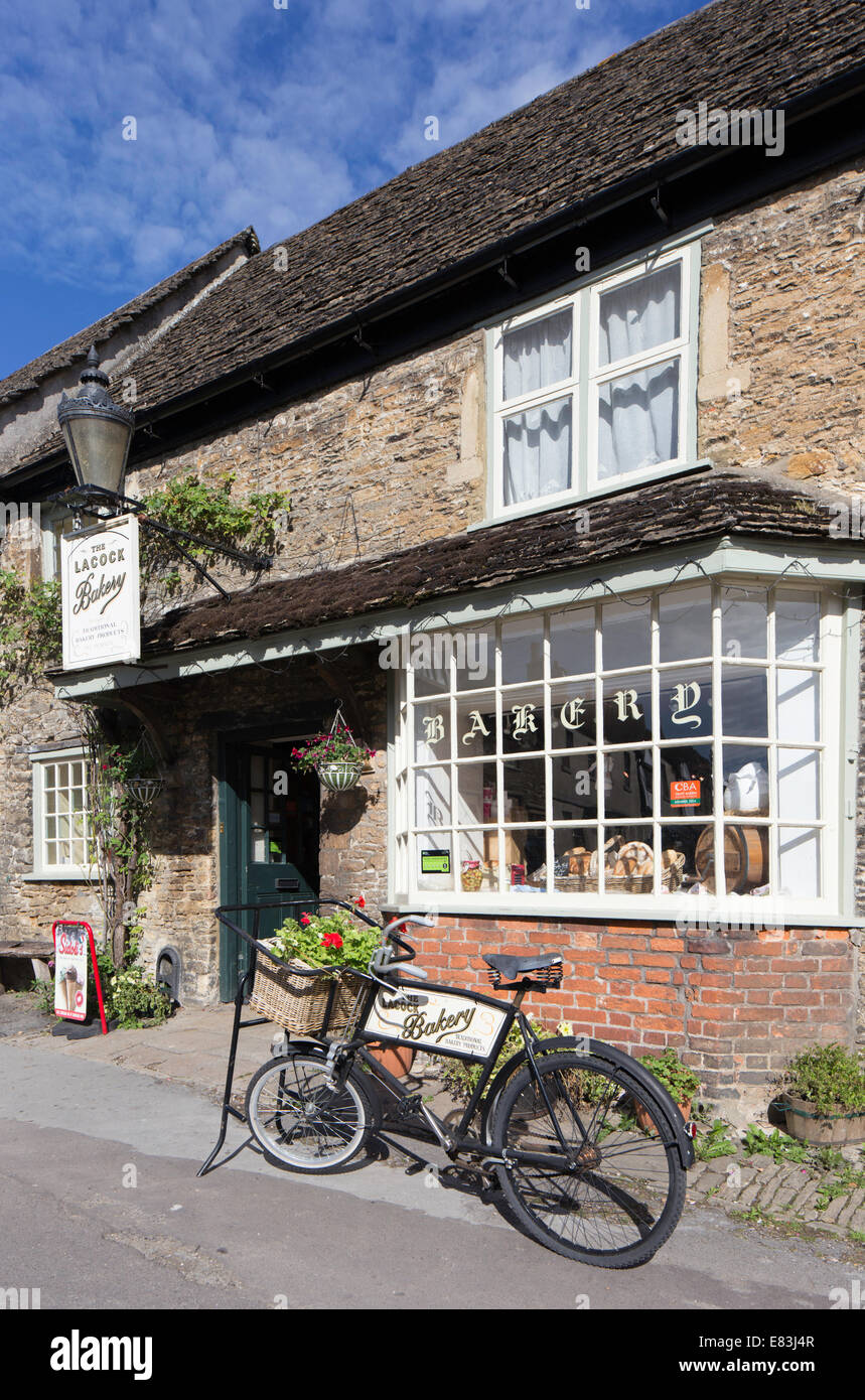 The village bakery, Lacock, Wiltshire, England, UK Stock Photo