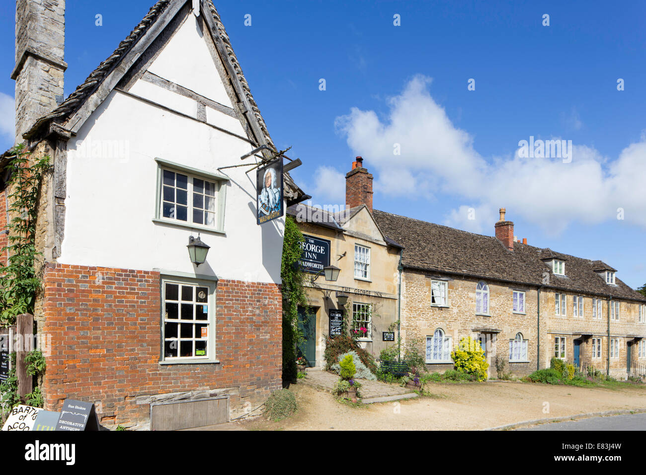 Timber-framed buildings, Lacock, Wiltshire, England, UK Stock Photo