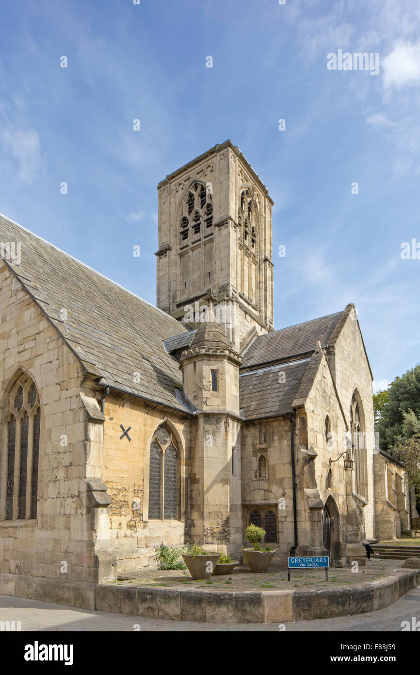 The15th Century of St. Mary de Crypt on Southgate Street, Gloucester, Gloucestershire, England, UK Stock Photo