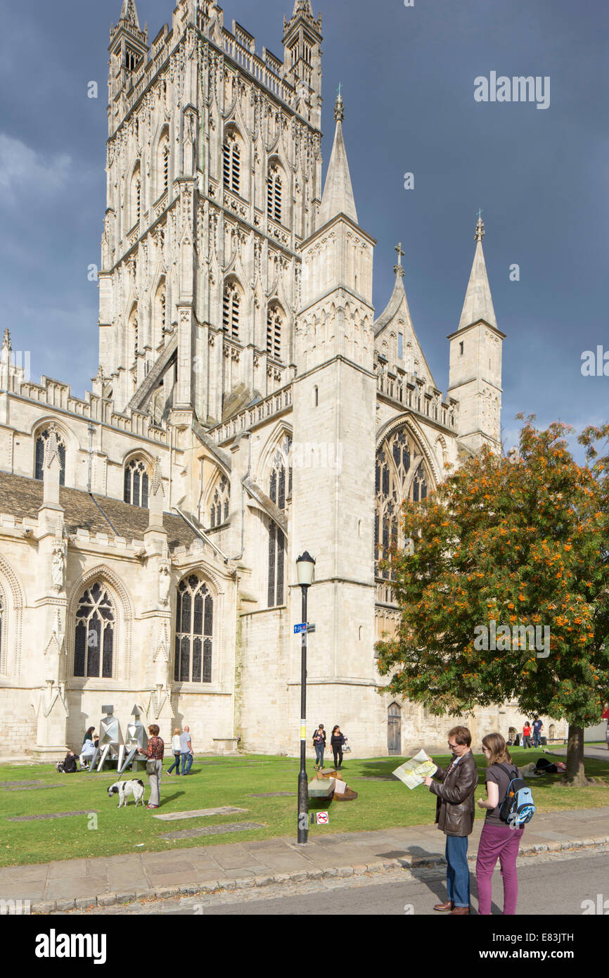 Gloucester Cathedral, Gloucestershire, England, UK Stock Photo