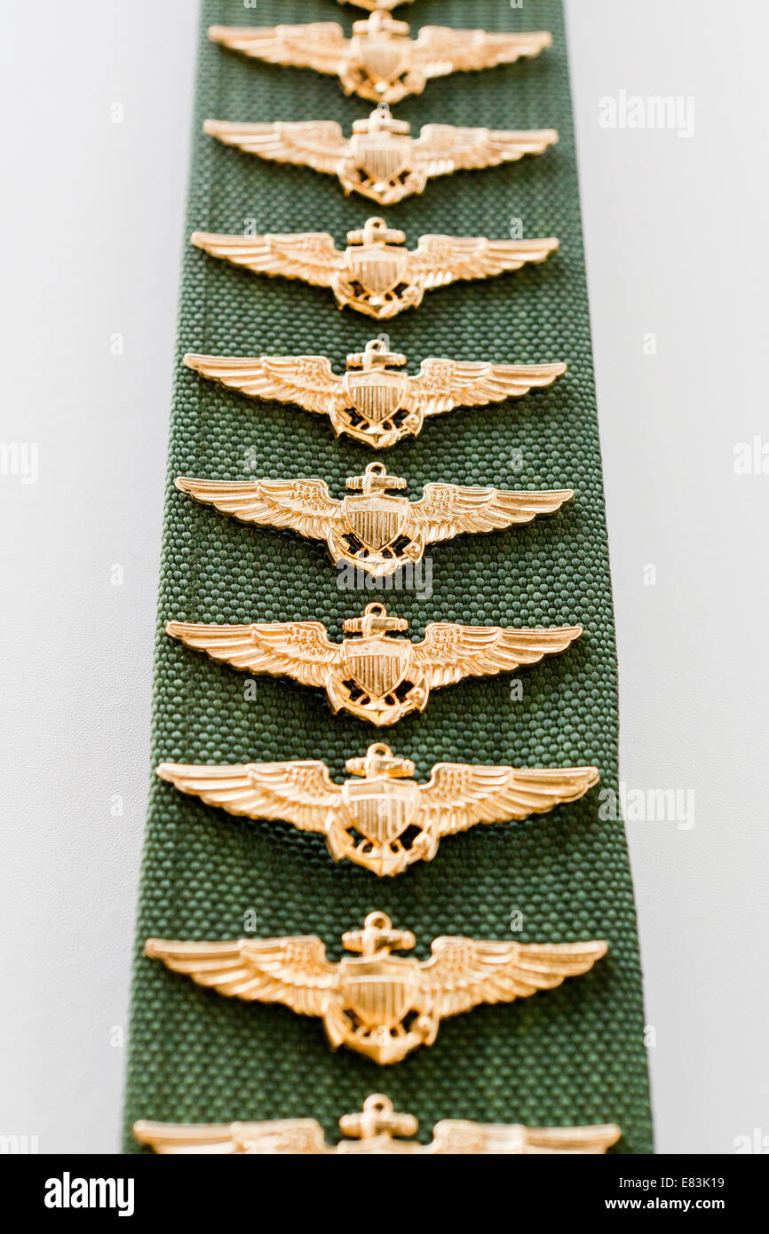 US Navy Aviator badges - USA Stock Photo