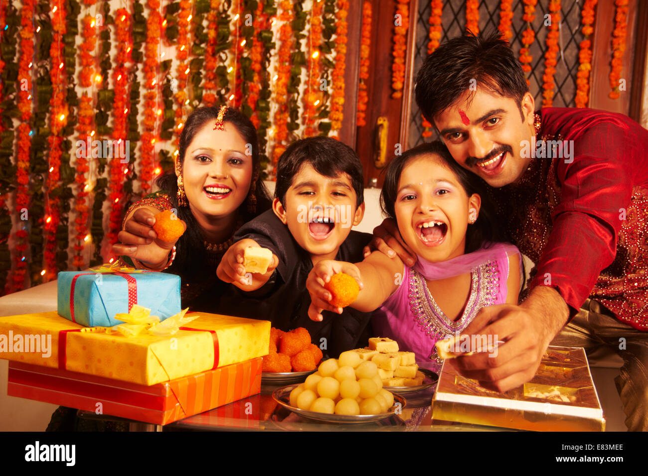 indian diwali Festival fun Stock Photo