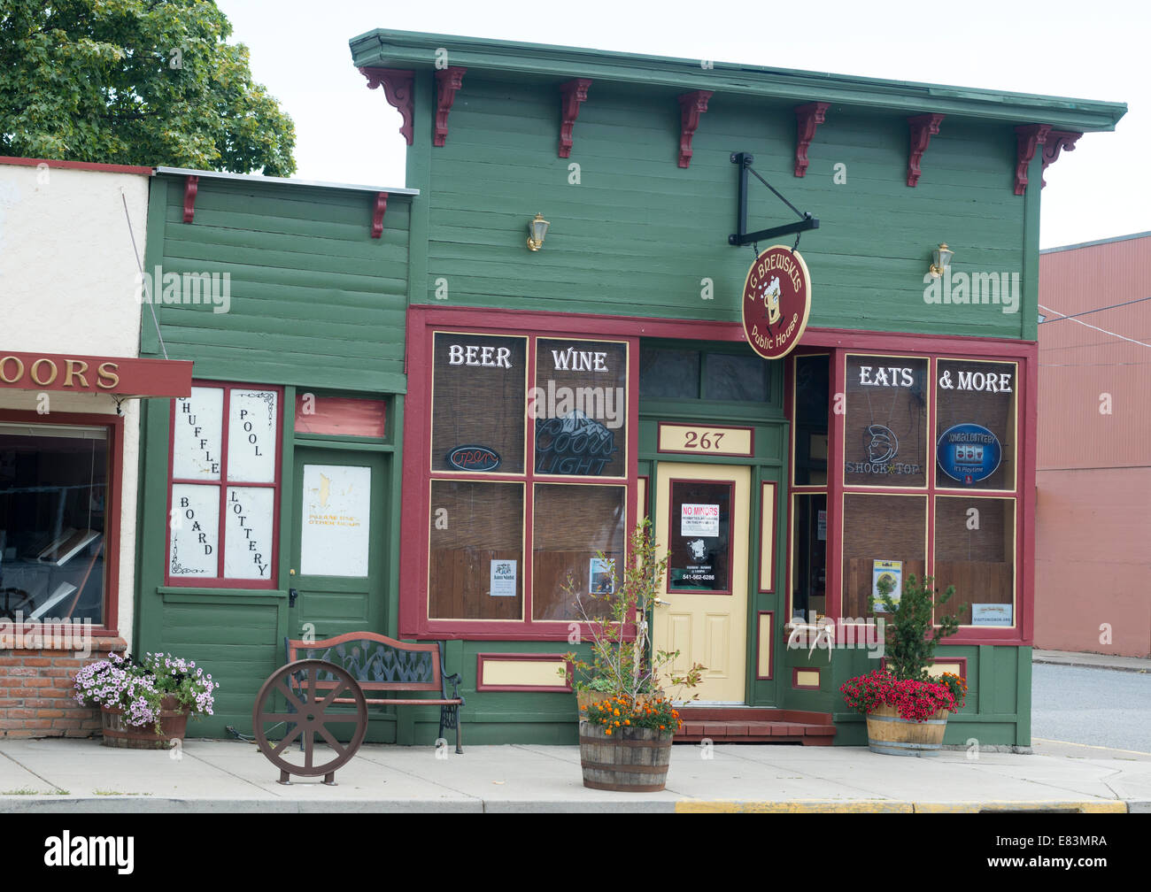 Pub in Union, Oregon Stock Photo Alamy