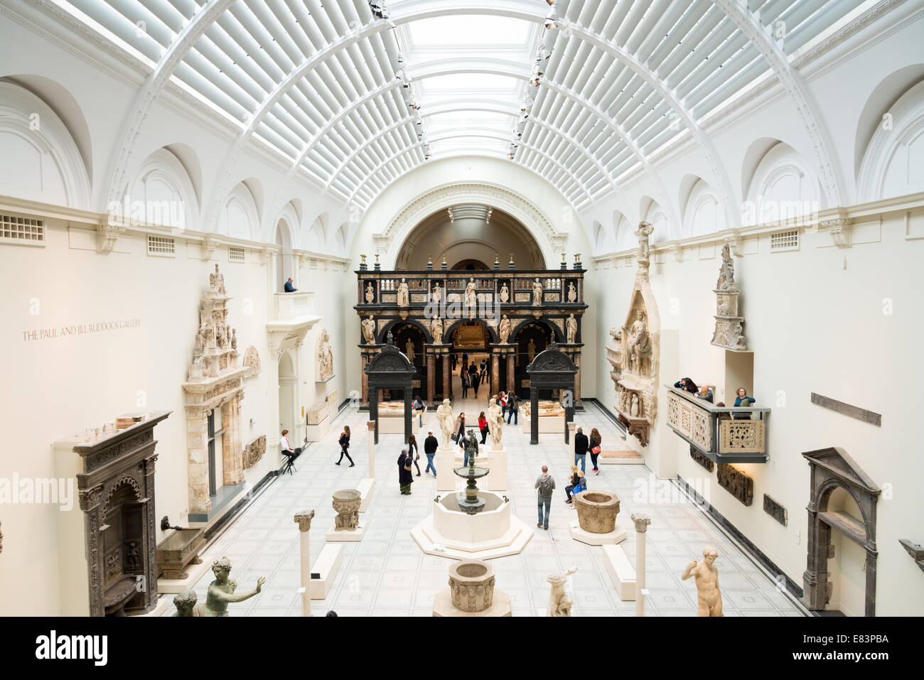 Medieval and Renaissance sculptures at the Victoria & Albert Museum, London, England, UK Stock Photo