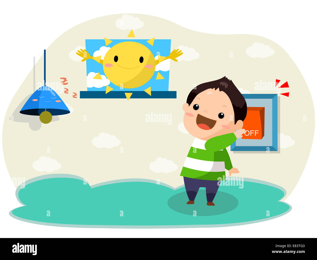 Electricity Saving in Summer Stock Photo Alamy