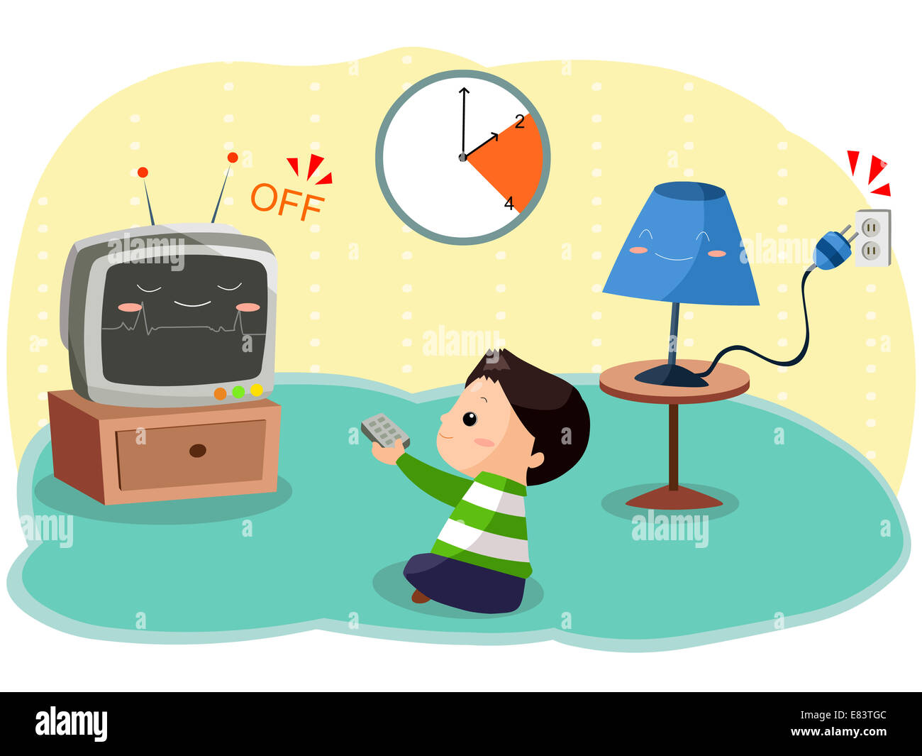 Electricity Saving in Summer Stock Photo Alamy