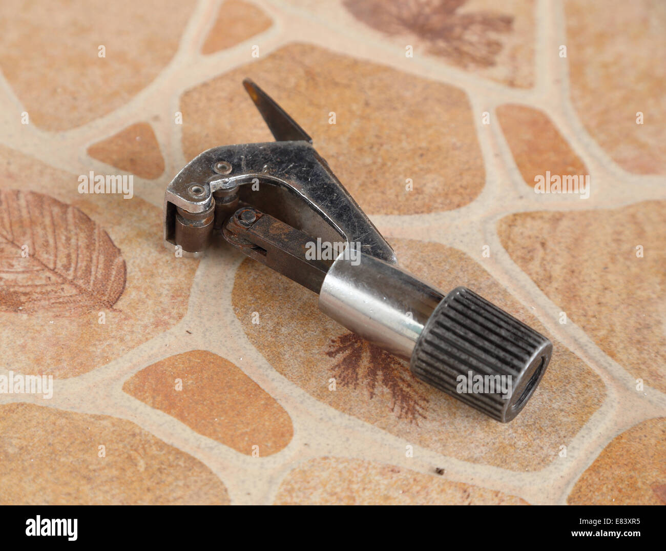 pipe cutter or cutting tool for copper pipe Stock Photo