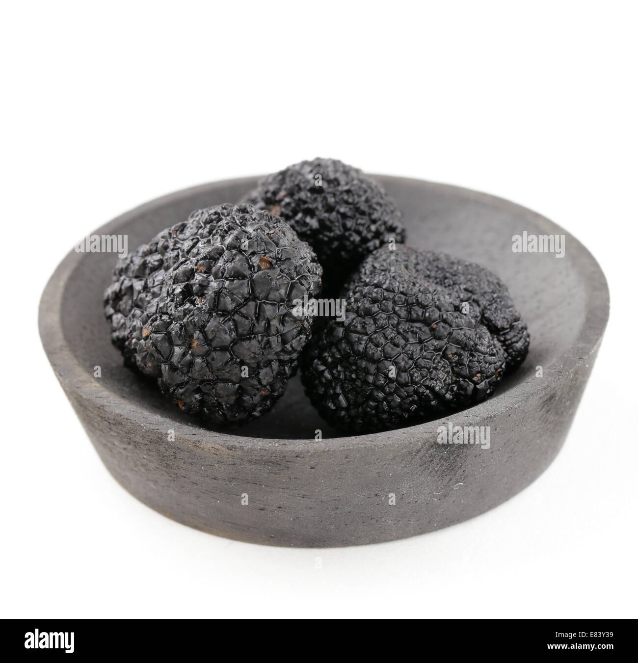 expensive rare black truffle mushroom gourmet vegetable Stock Photo