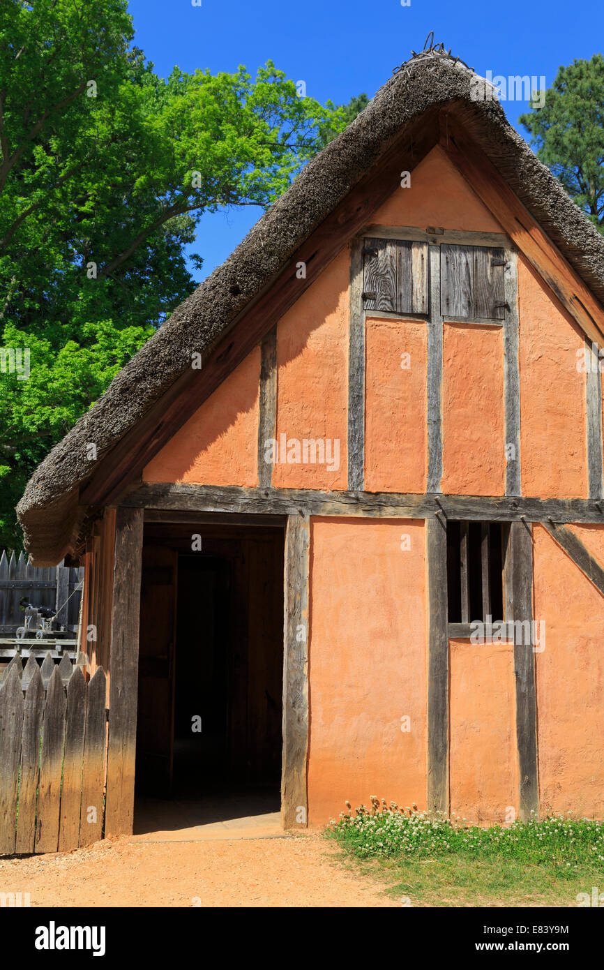 Jamestown Settlement Museum, Williamsburg, Virginia, USA Stock Photo