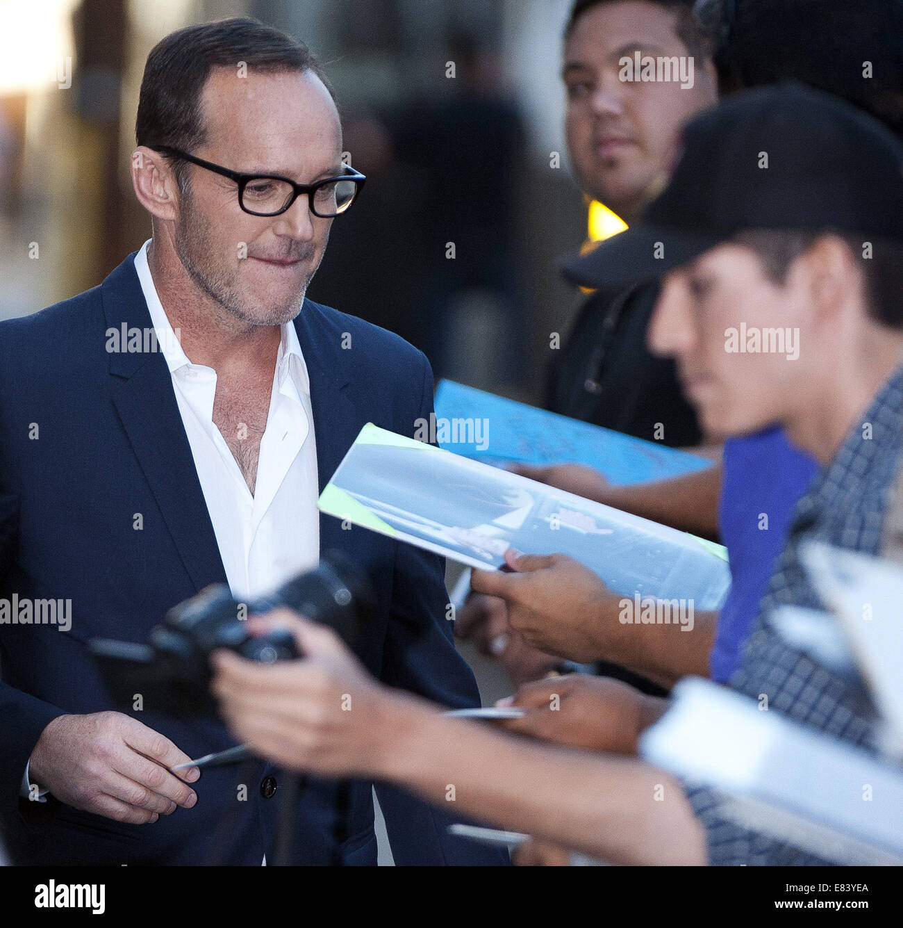 Greg Clark Actor Hollywood, California, USA. 29th Sep, 2014. Clark Greg departs Jimmy ...