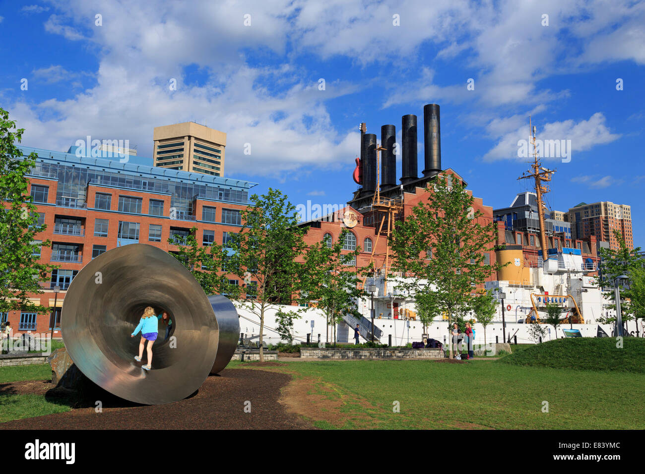 Cutter Taney Coast Guard Cutter Taney & Power Plant, Inner Harbor, Baltimore ...