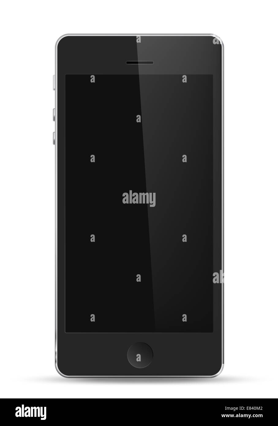 Black phone vector Black and White Stock Photos & Images - Alamy