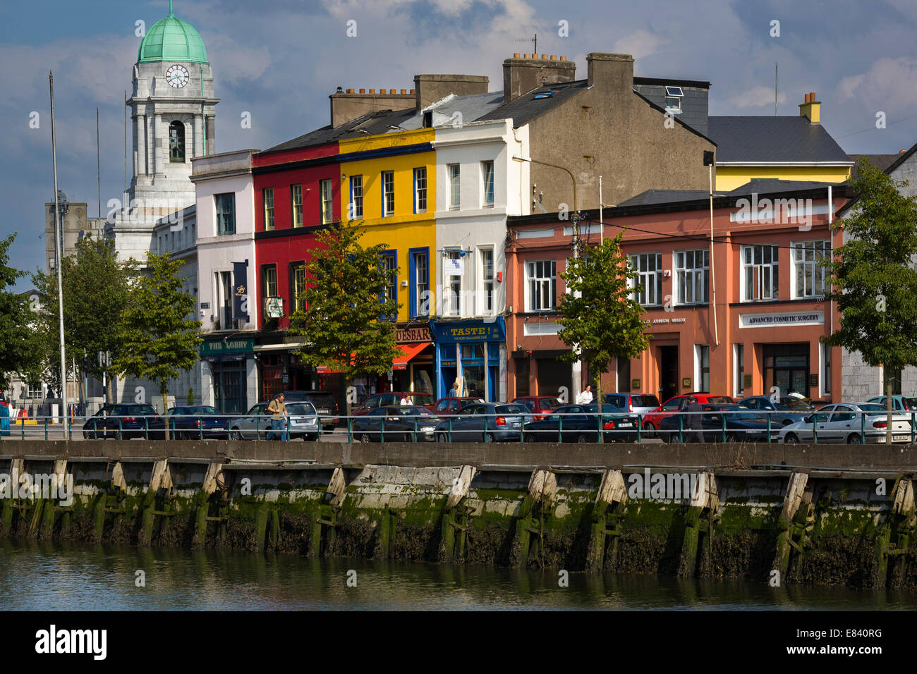 Union Quay with City Hall, Union Quay, Cork, County Cork, Ireland Stock