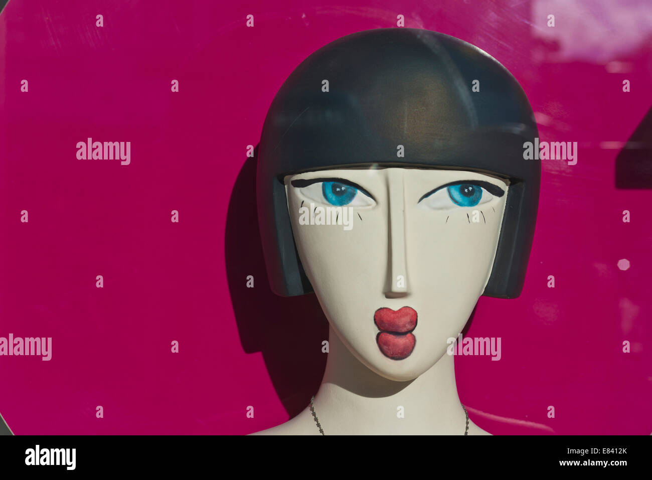 Mannequin head in an Art Deco style Stock Photo