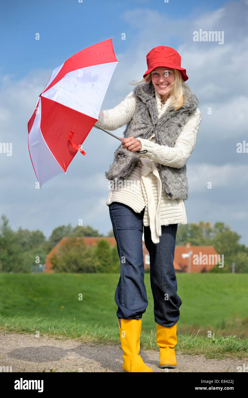umbrella against wind