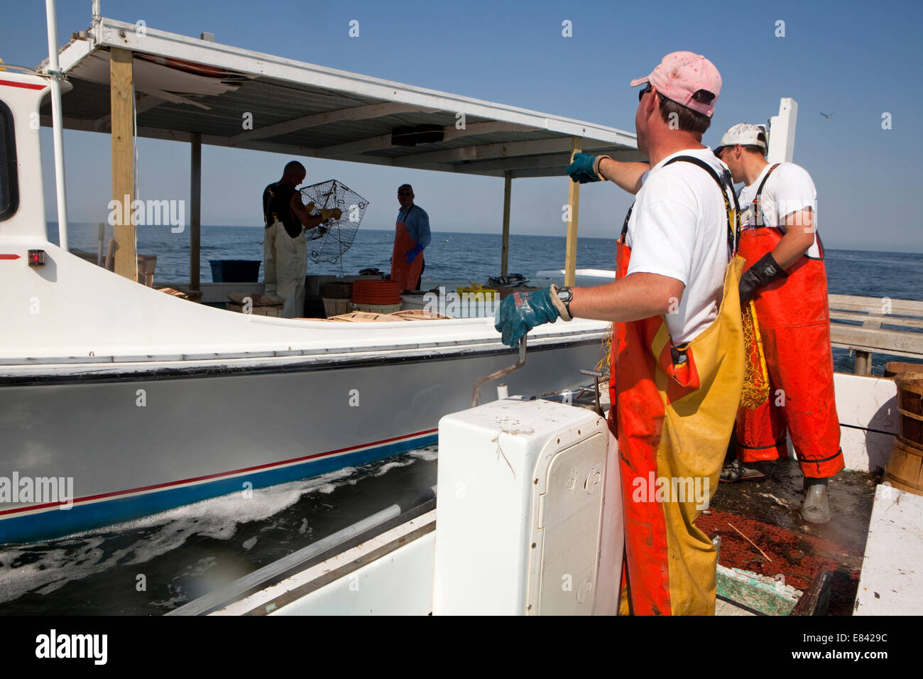 Crab Fishermen, Chesapekae Bay, Maryland, USA Stock Photo Alamy