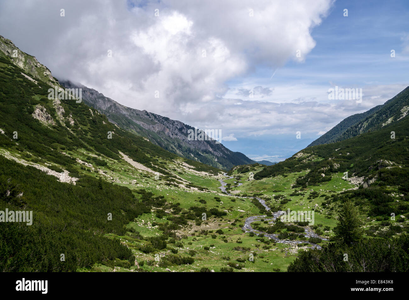 A valley in Pirin National Park, Pirin mountains, Bulgaria Stock Photo ...