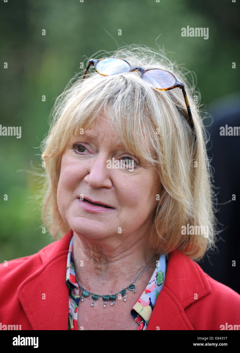 Dorset, UK. 29th Sep, 2014. Actor Edward Fox was joined by his wife and ...