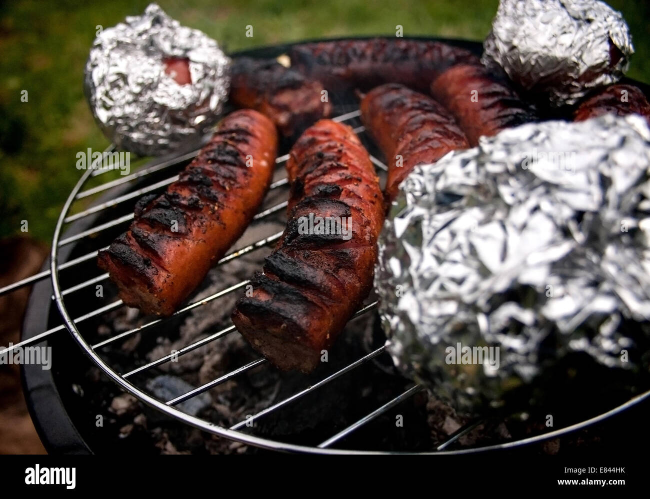 barbecue, grill, cooking outdoors Stock Photo