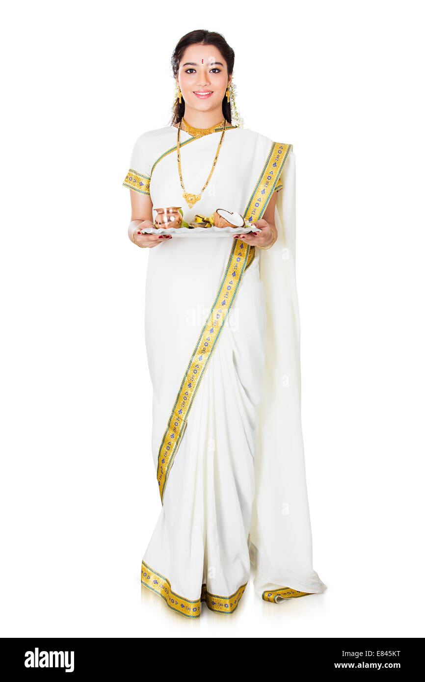 Buy Kitmist Fashion Women's South Indian Silk Gown Banarasi Model Maxi Long  Dress for Girls Traditional Full Length Anarkali Long Frock for Women  Fullstiched (Large, Merlot Wine) at Amazon.in