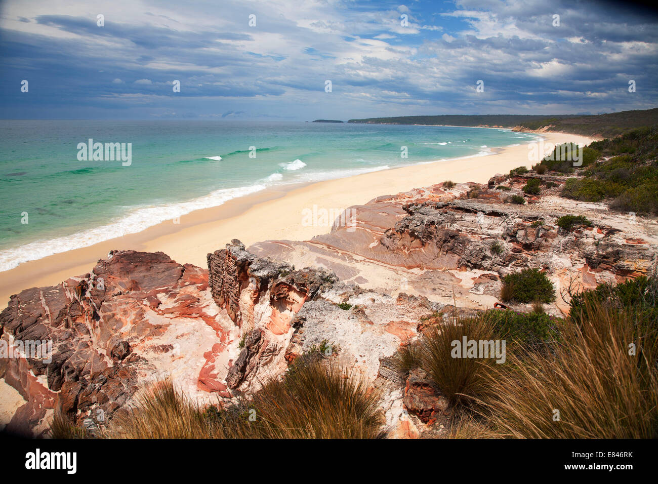 Long Beach Ben Boyd National Park South Coast Nsw Australia Stock