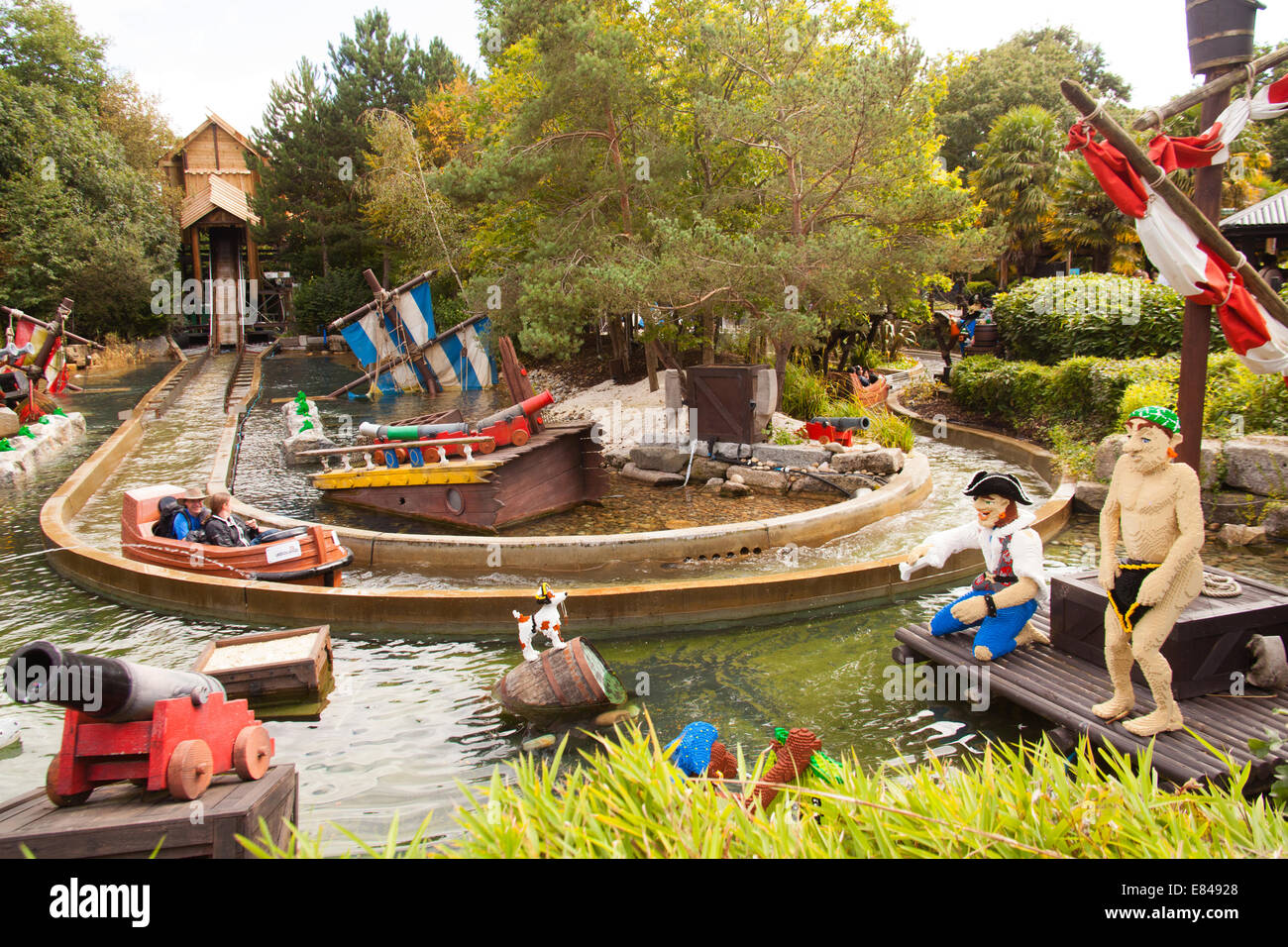 Pirate Falls log ride at Legoland Windsor London England