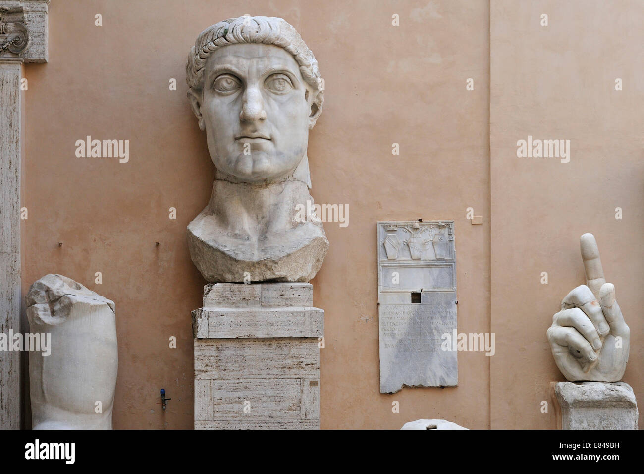 Capitoline Museums Musei Capitolini Rome Italy statue of Roman Emperor ...