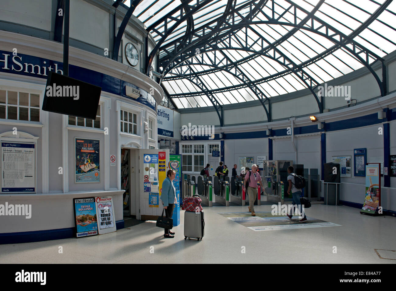 Stirling Railway Station concourse , Stirling, Scotland, UK Stock Photo