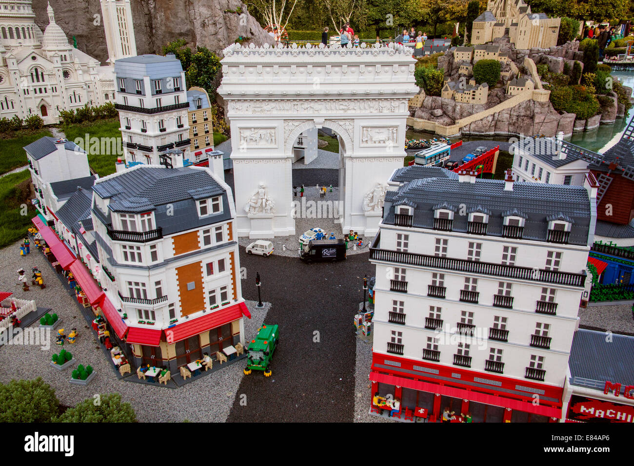 Model of Paris,Miniland, Legoland Windsor, Berkshire, England, United Kingdom Stock Photo