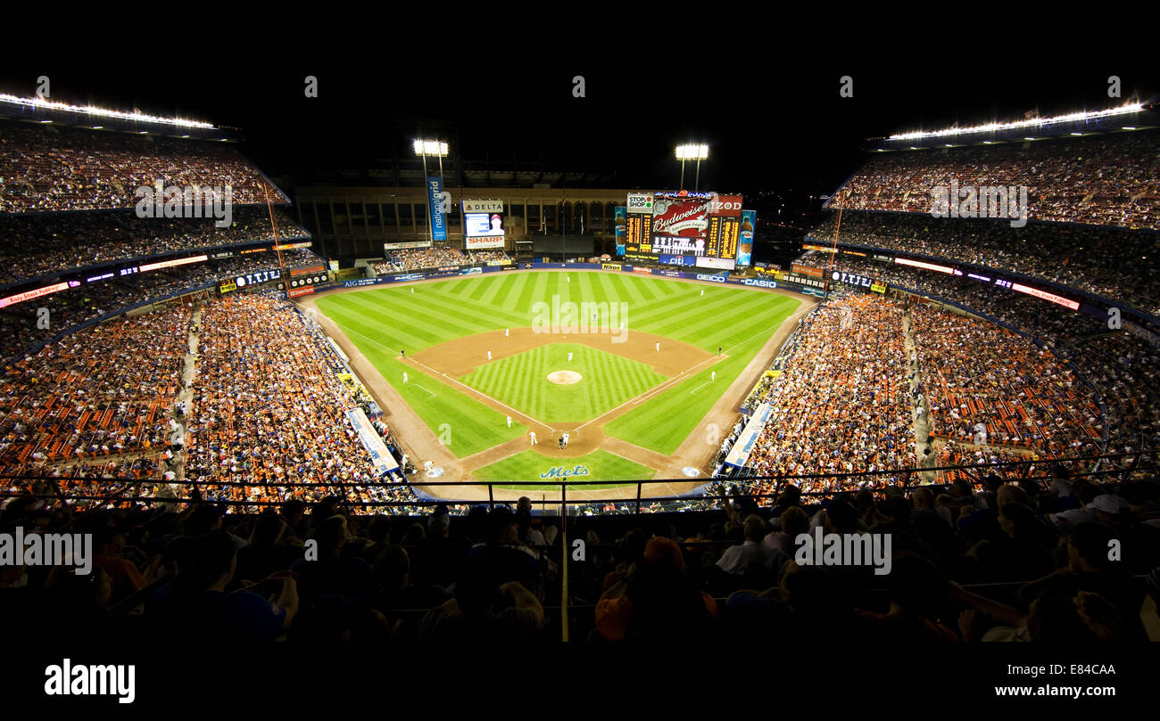 Filled Mets Citi Field stadium in New York City, USA. Stock Photo