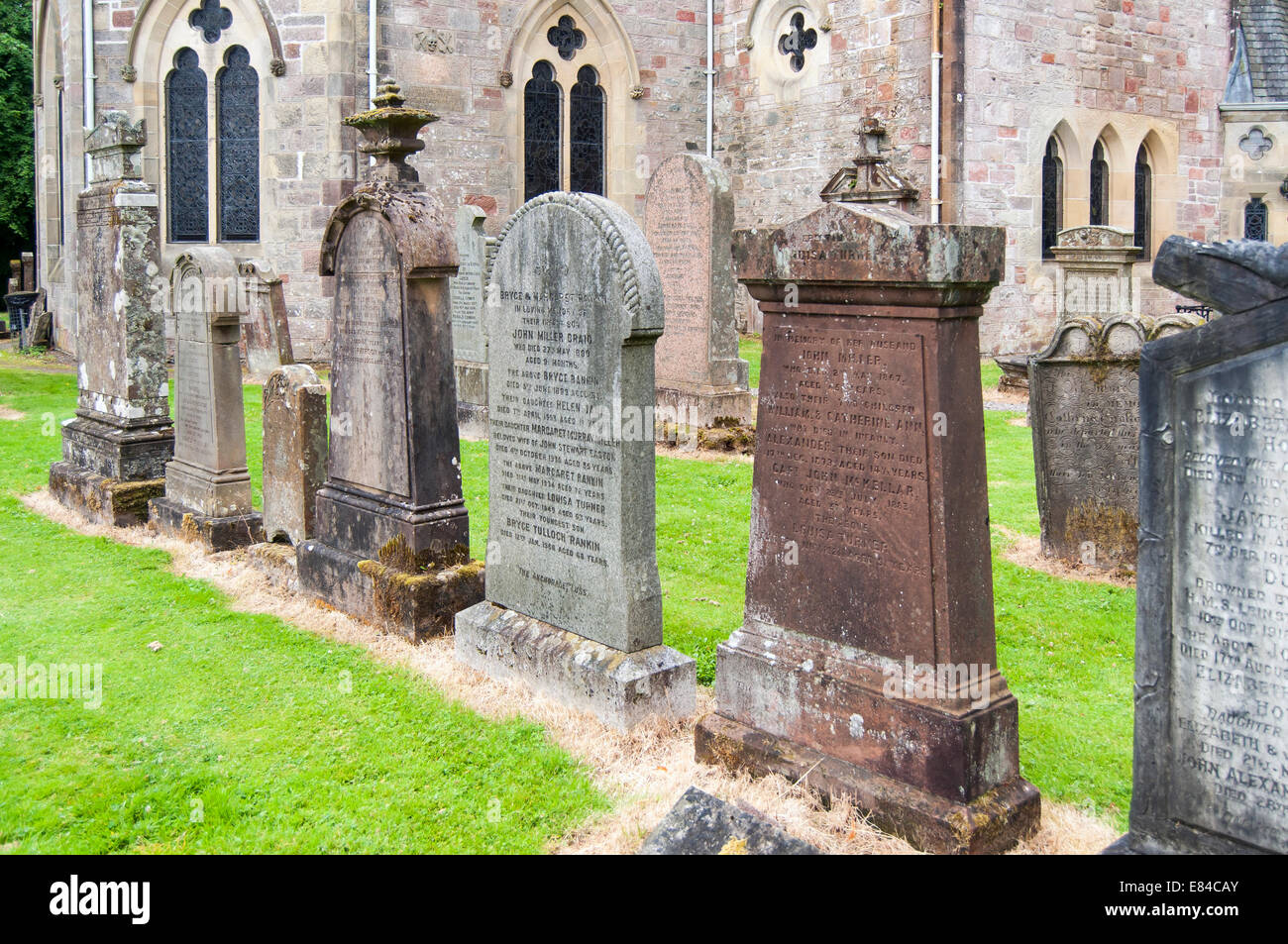 Luss Cemetery, Scotland, UK Stock Photo