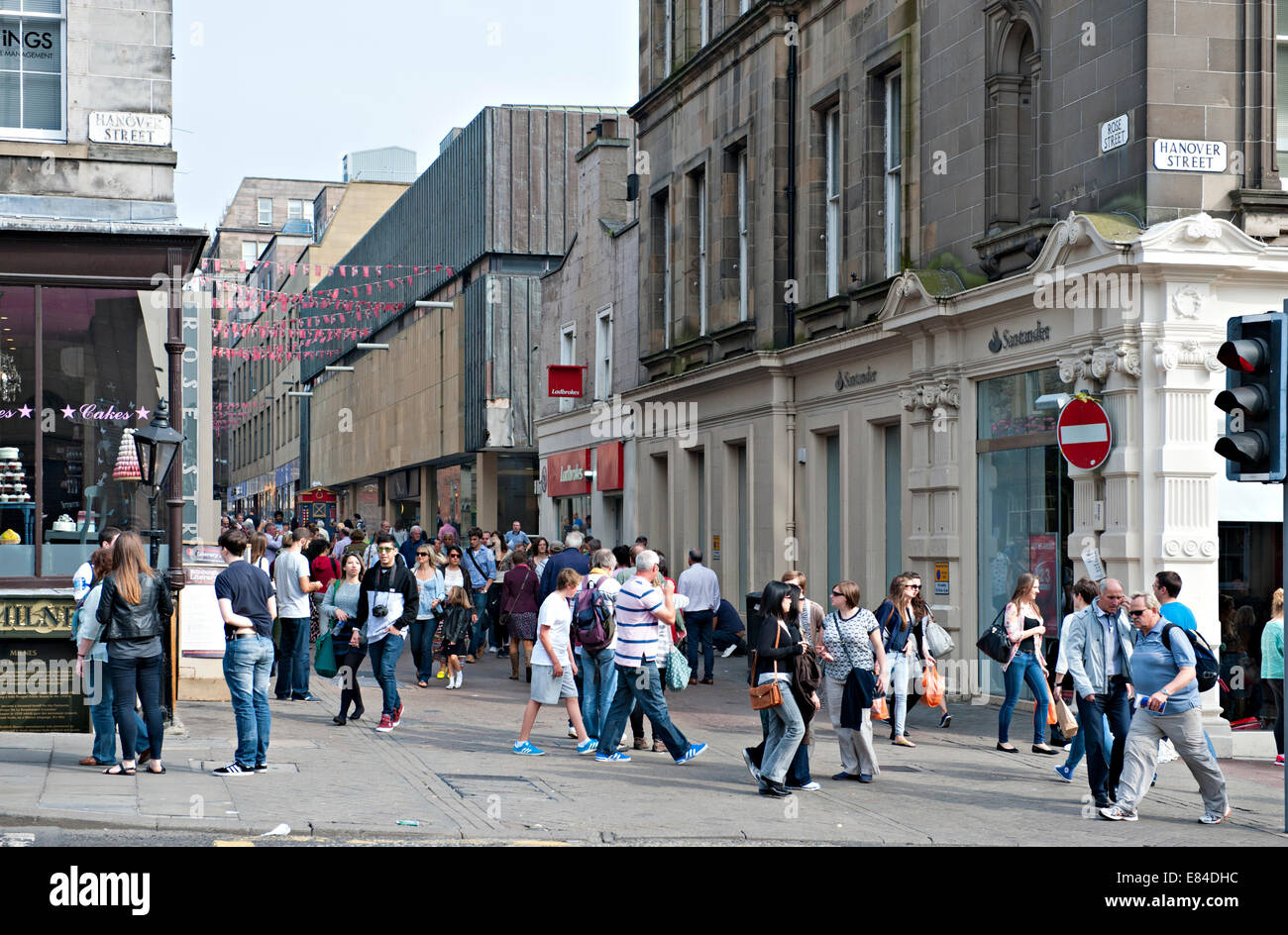 Rose Street, Edinburgh, Scotland, UK Stock Photo