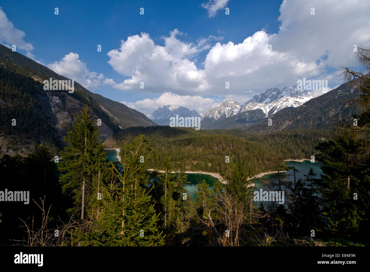 The Zugspitze view from Austria Stock Photo - Alamy