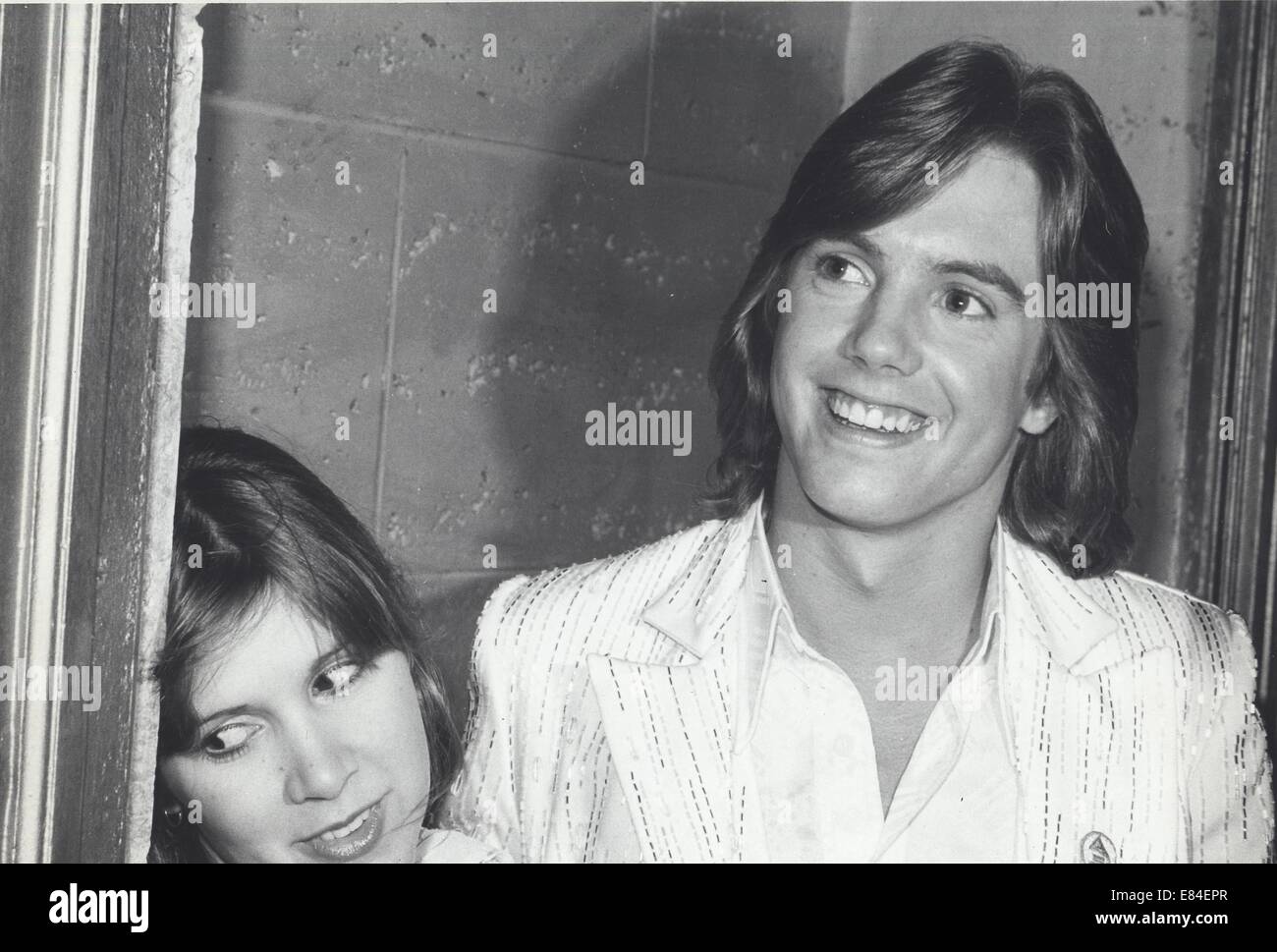 SHAUN CASSIDY with Carrie Fisher at the Grammy Awards.Supplied by
