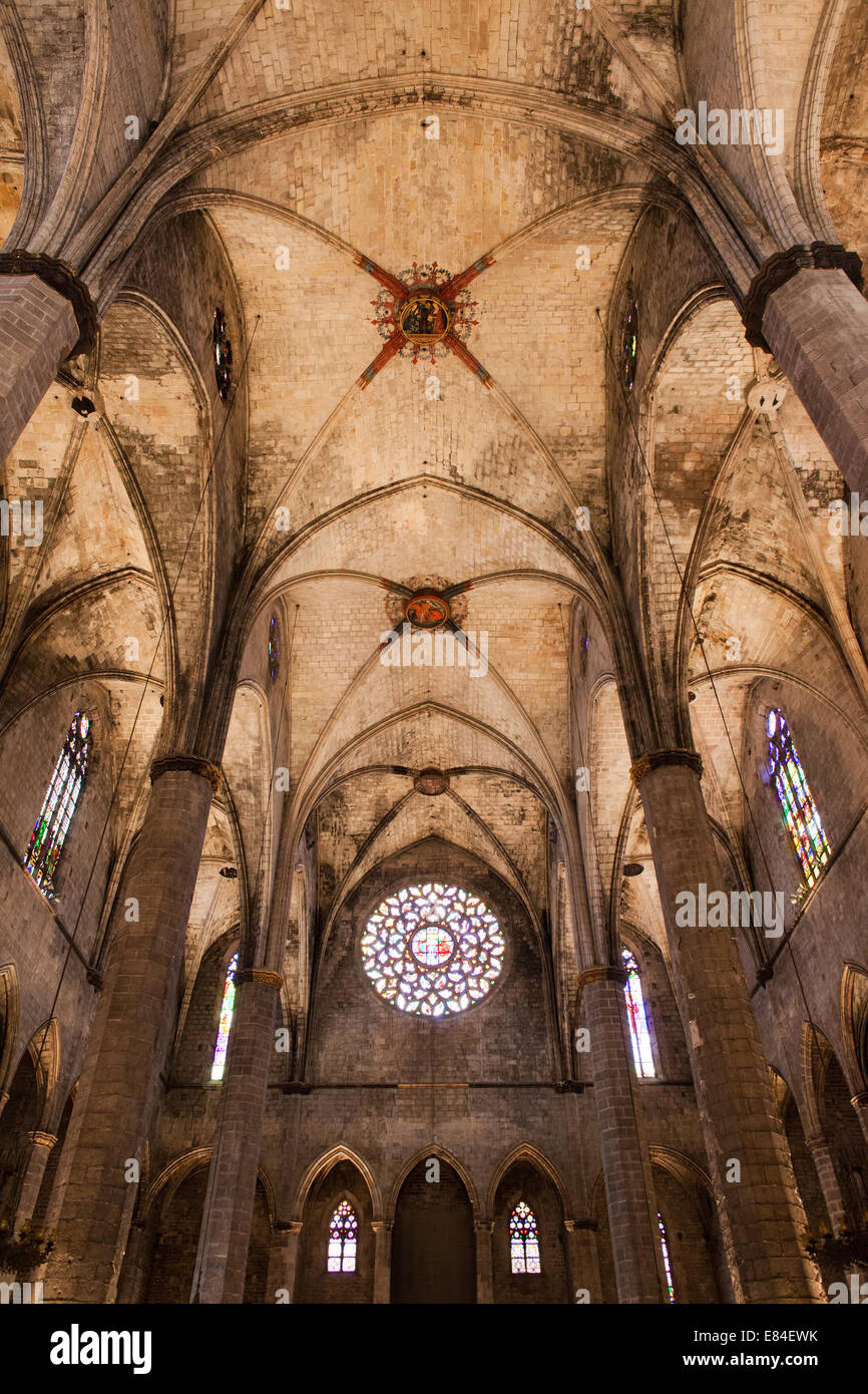 Rose window santa maria del mar hi-res stock photography and images - Alamy