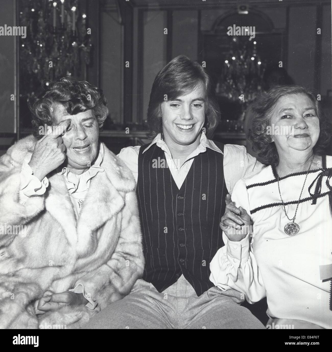 SHAUN CASSIDY with Ruby Keeler and Patsy Kelley 1978. © Nate Cutler/Globe Photos/ZUMA Wire/Alamy Live News Stock Photo